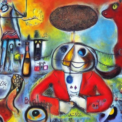 Surreal Cat Jumps for Food in Wild West