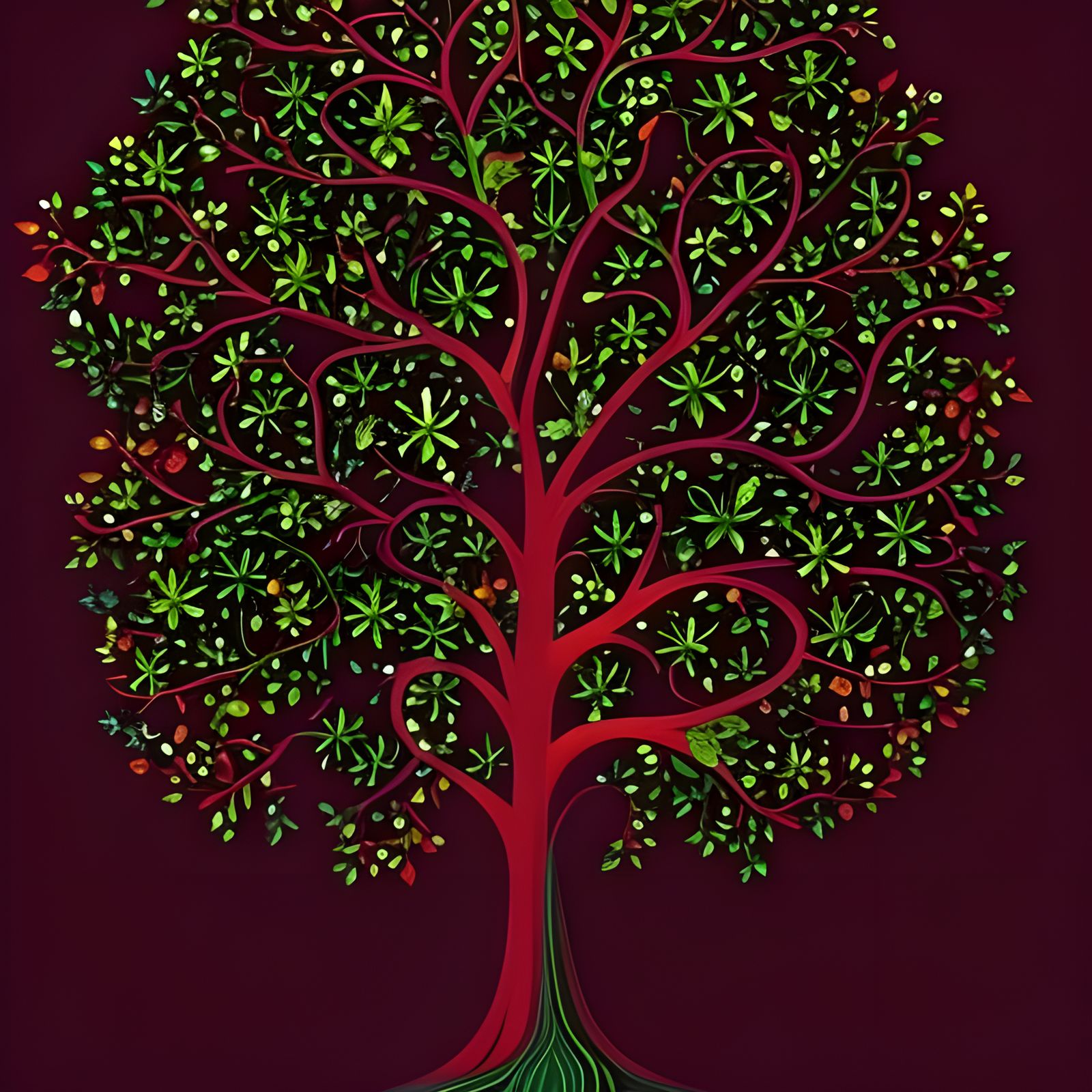 Magical Glowing Tree of Life