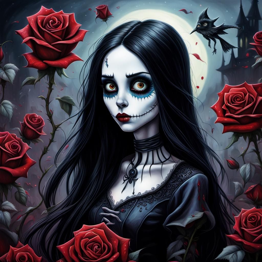 Goth Sally, Tim Burton, the nightmare before Christmas