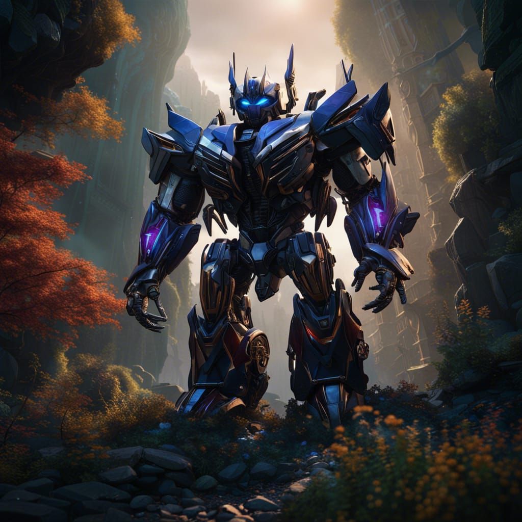 Detailed Transformer in a Fantasy Concept Art Style