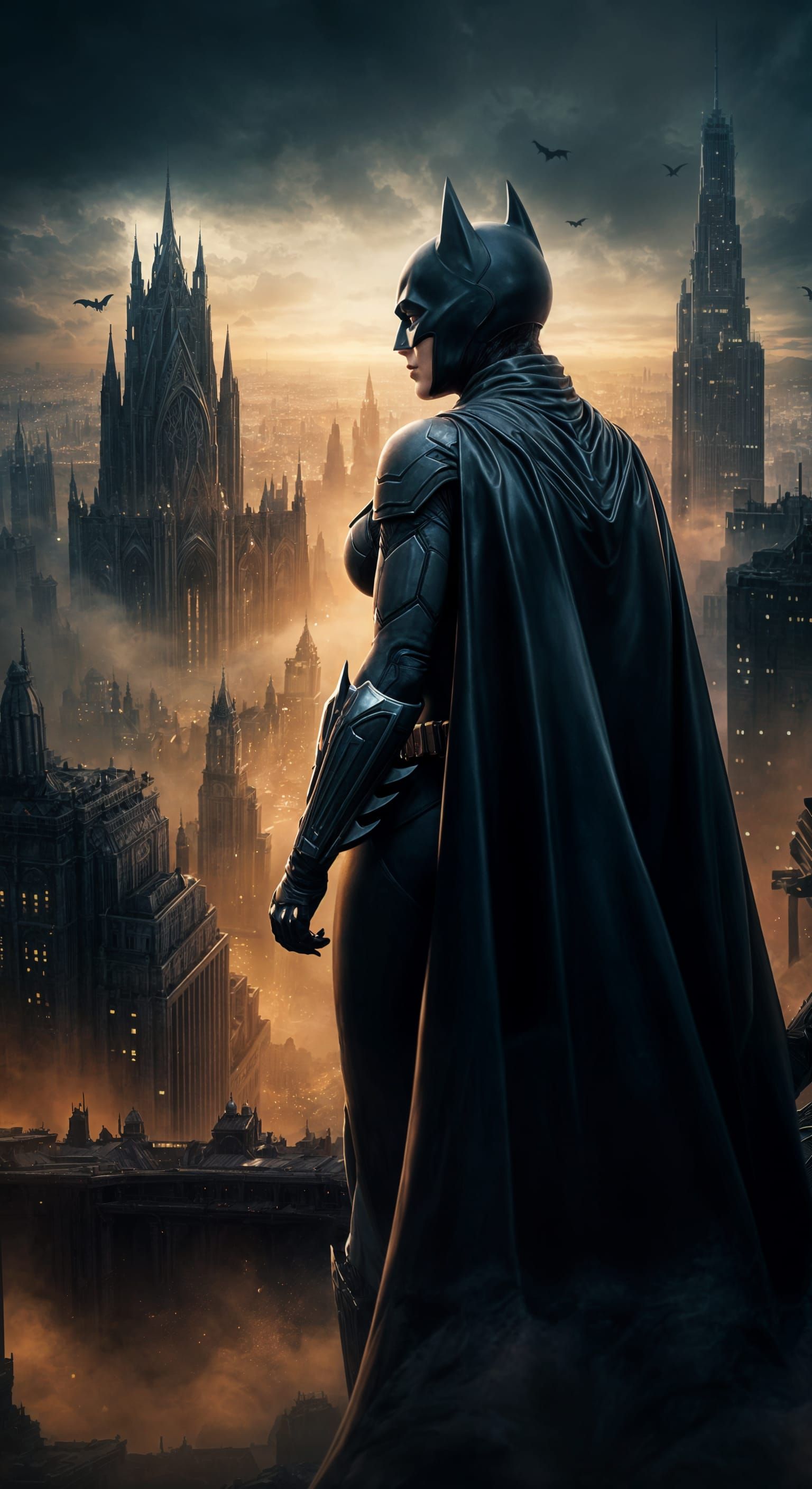 Female Batman in Silver Age Style