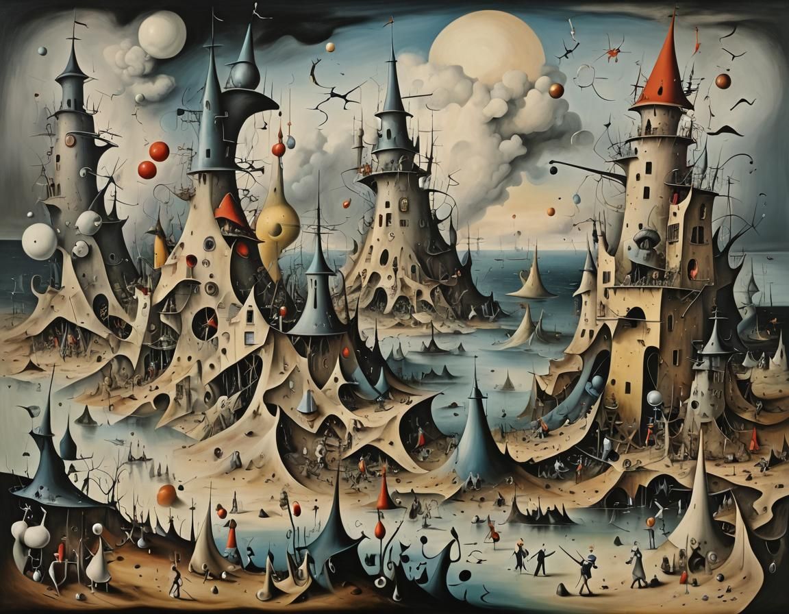 Abstract Chaos in Surrealist Style