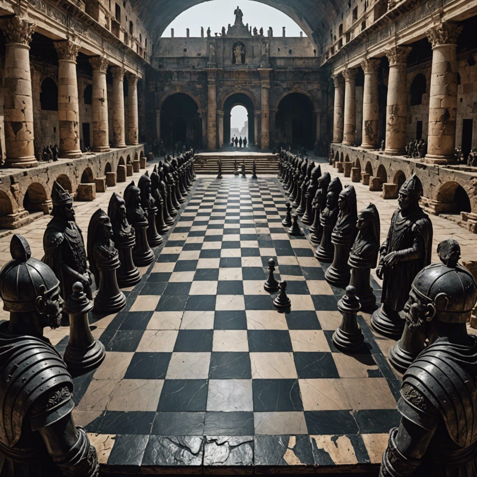 Obsidian Chess Coliseum: A Sinister Stalemate