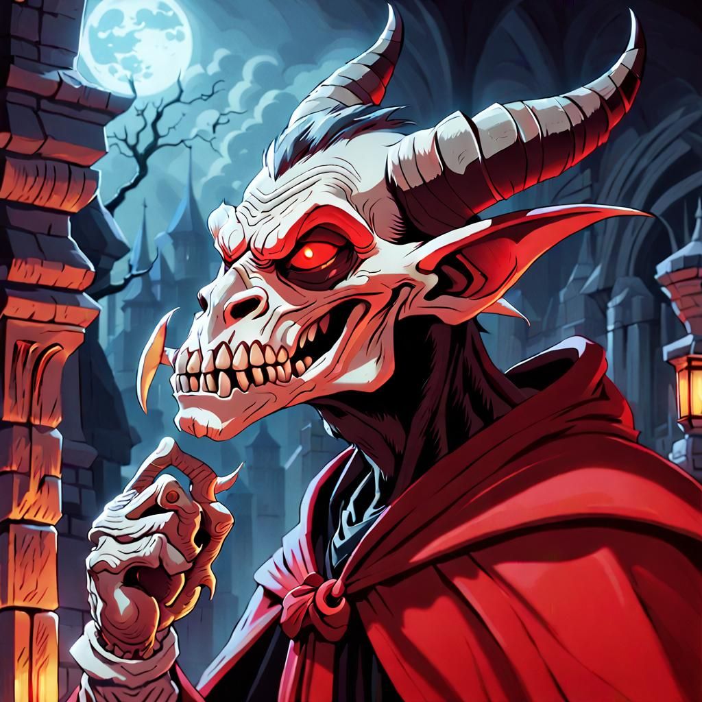 Gargoyle Goblin Monster in Don Bluth Style