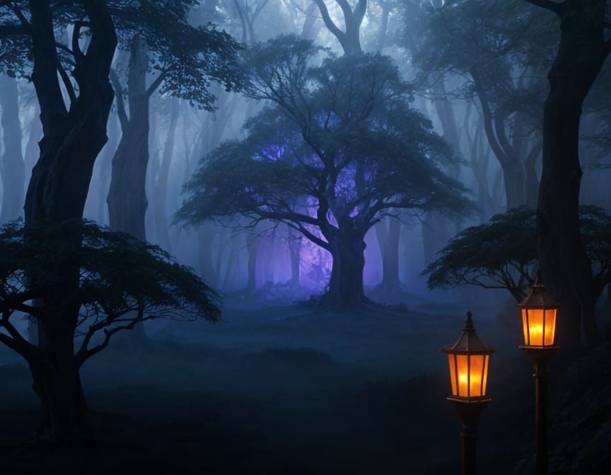 Enchanted Forest in High Fantasy Style