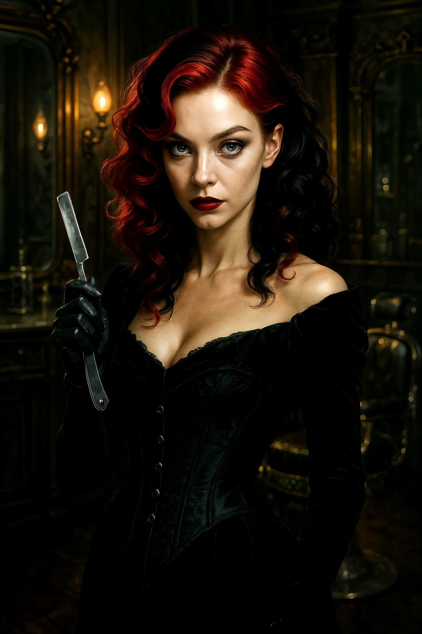 Sidney Sweeney as Glamorous Sweeney Todd