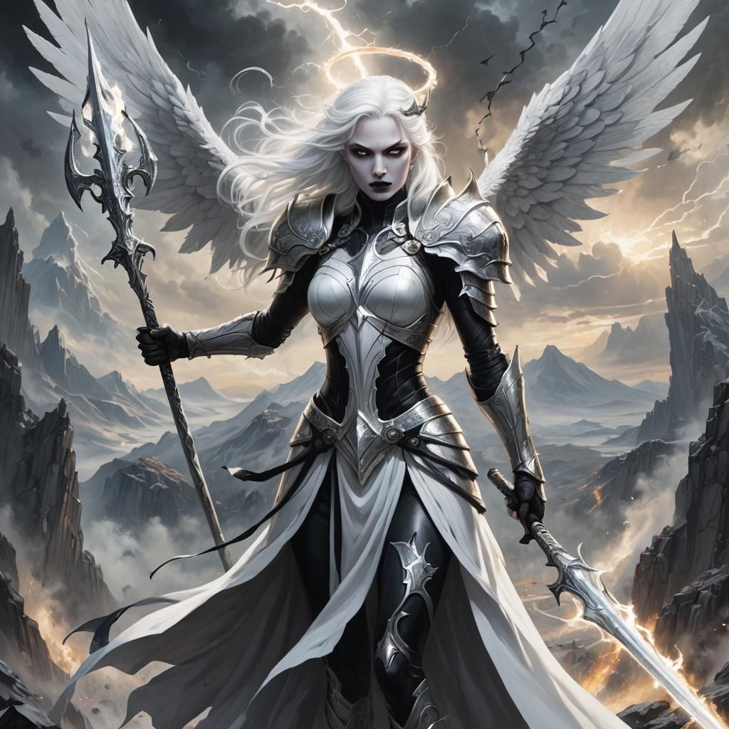 Angel of Hope with Trident Scepter