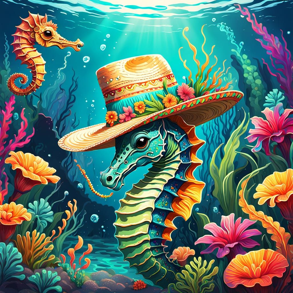 Sombrero seahorse