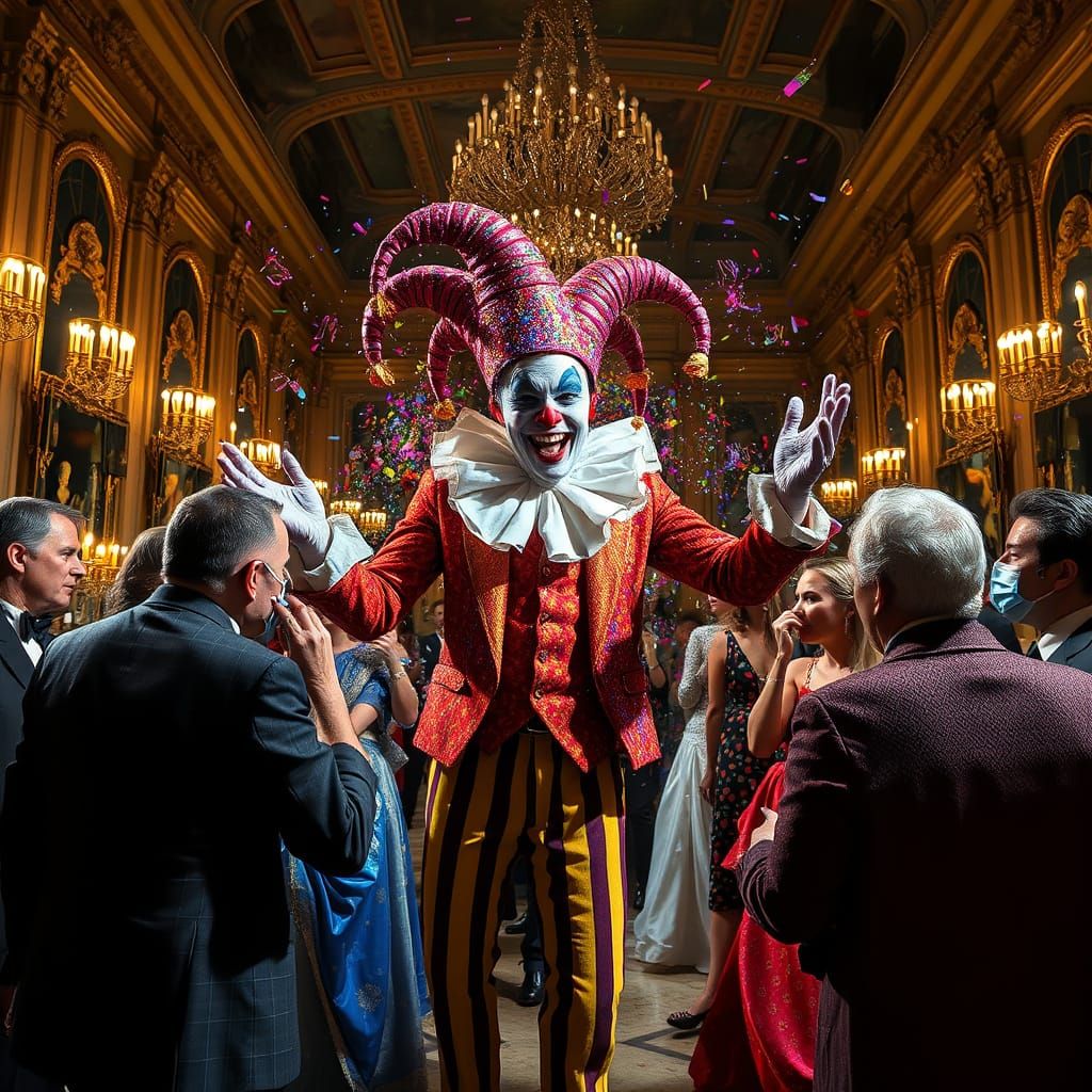 Suddenly, like a glitter-bomb of pure chaos, an artistic jes...