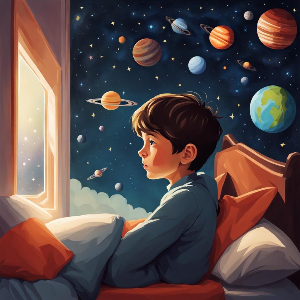 Boy Dreams of Space Exploration