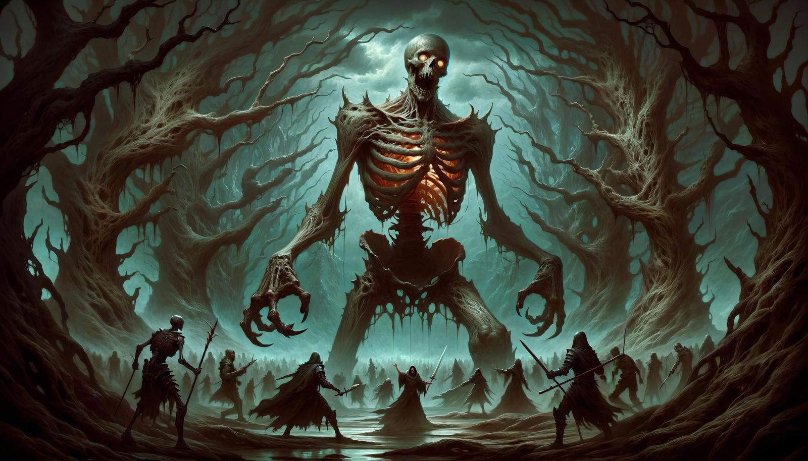 Dark Fantasy Titan: Devourer in Desolate Battleground