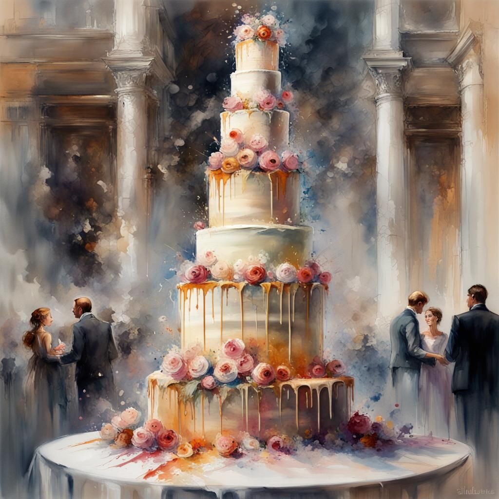 A wedding pièce montée