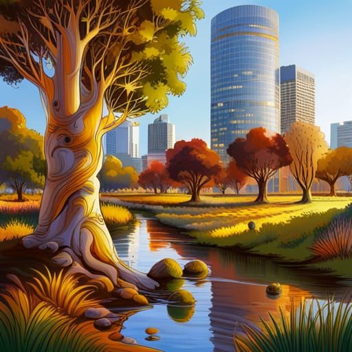 Noongar Culture Meets Urban Design in Abstract Fractal Art