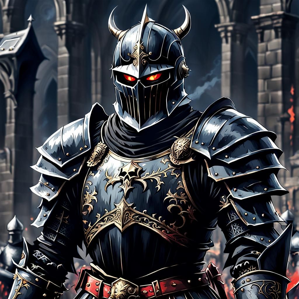 Black Knight of Death: A Grim Reaper Concept