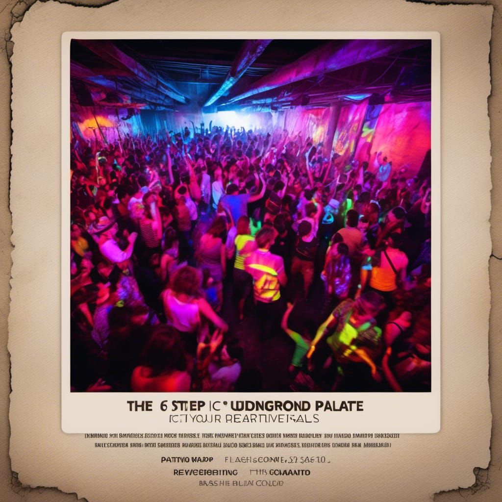 Underground Rave with Neon Lights and Electric Energy
