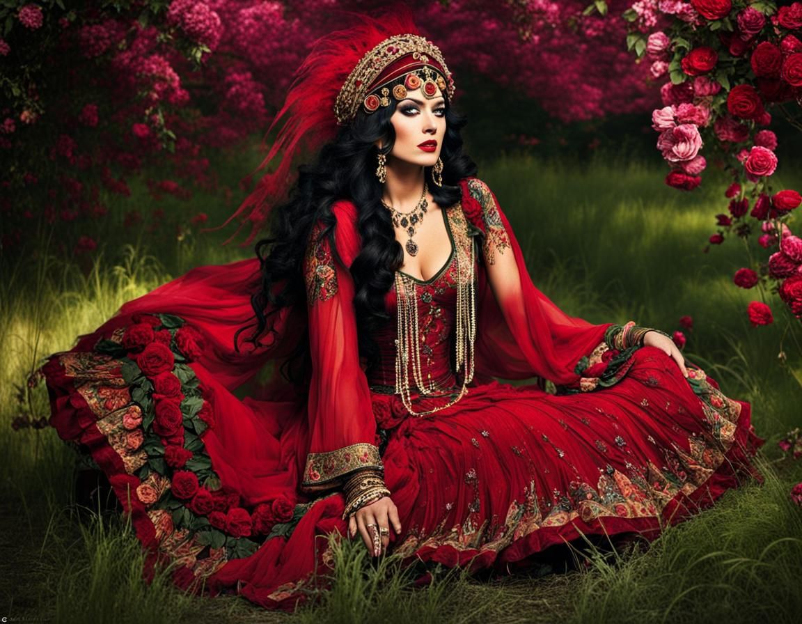 Psychedelic Acid Queen Portrait