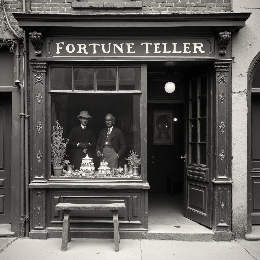 Vintage Basement Fortune Teller Shop Exterior