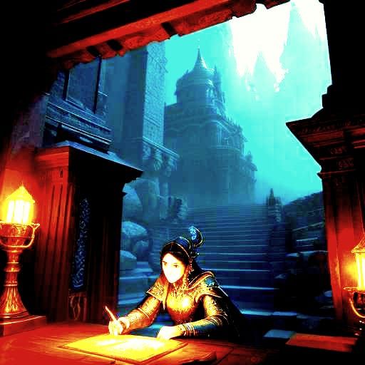 Fantastical Matte Painting in Deep Color, 8K