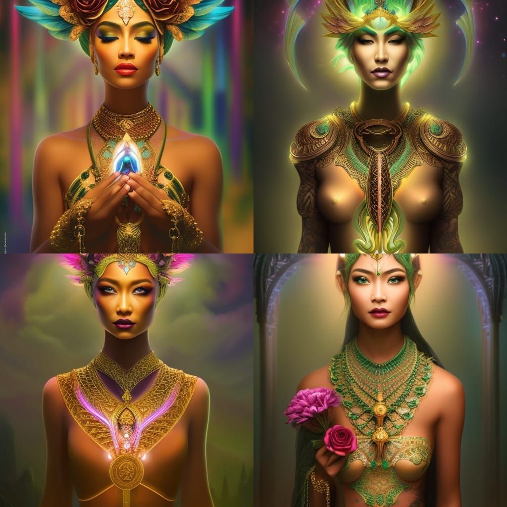 Dragon Goddess 2: human angel hybrid