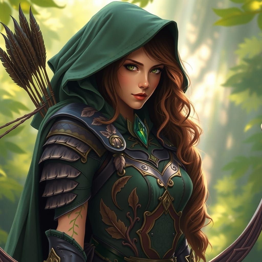 Mystical Goddess of the Whimsical Forest in Elmore's Style