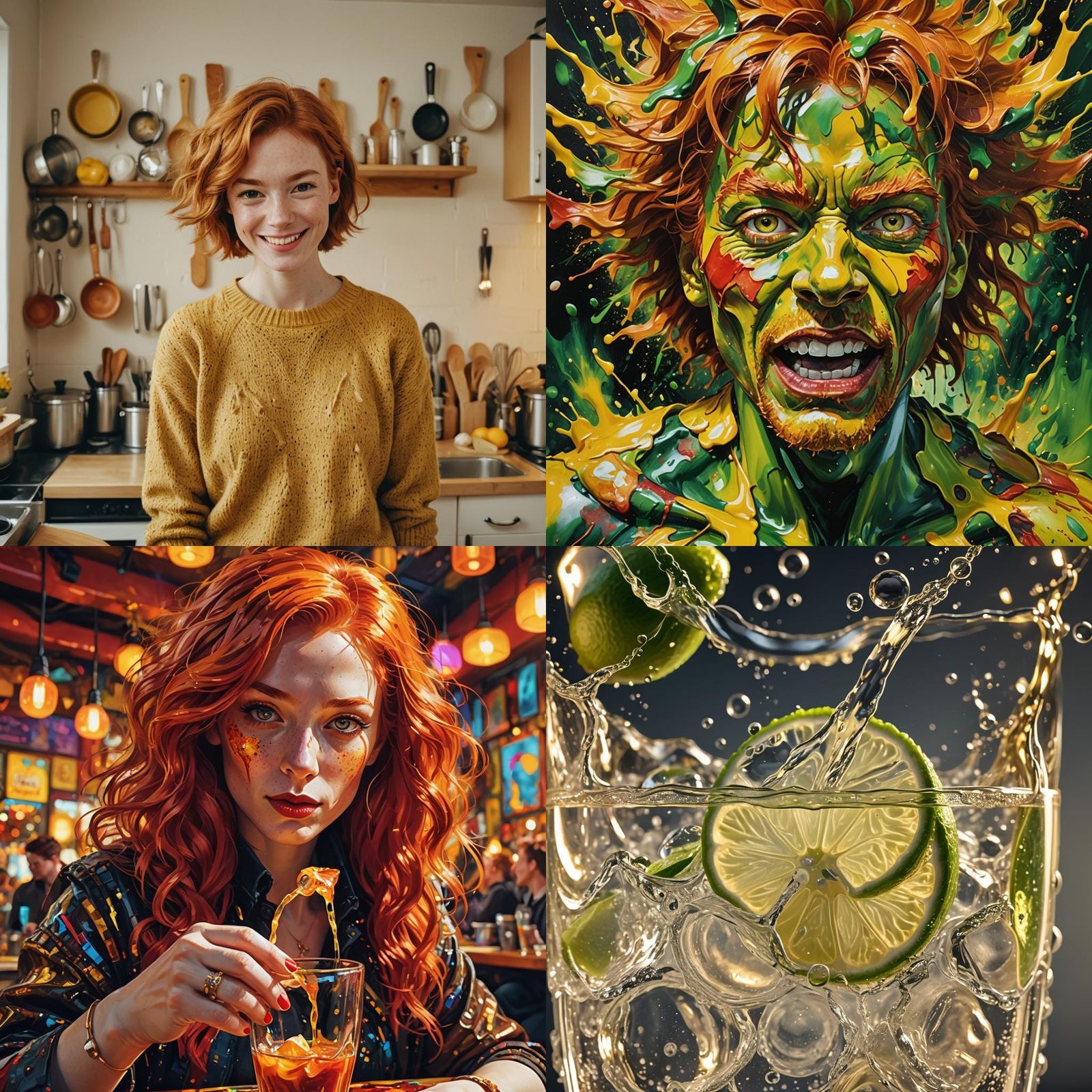 AI Interpretation: Ginger Shot Art Experiment
