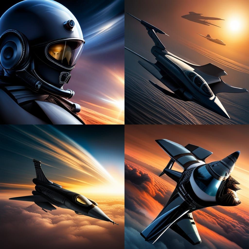 F-16 in Alien Airspace with Steampunk Engine