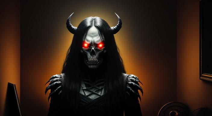 Horrifying Sleep Paralysis Demon in Dark Room