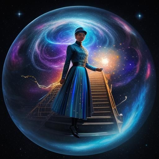 Holographic Astral Polar Express Illustration