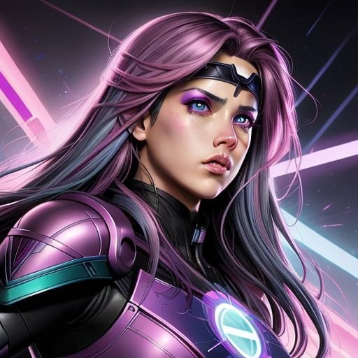 Colorful Eye in Comic Book Style Art