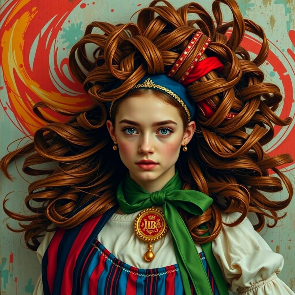 Abstract Vortex of Twisting Red Forms