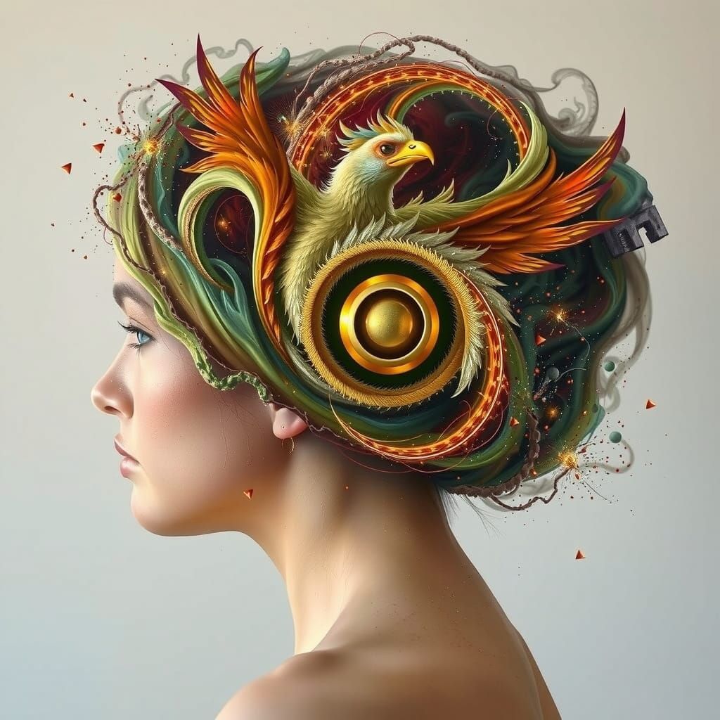 Phoenix Rising: A Hyperrealistic Rendering of Rebirth