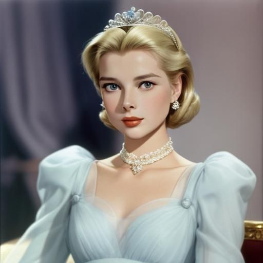 Elegant AI Portrait of Grace Kelly