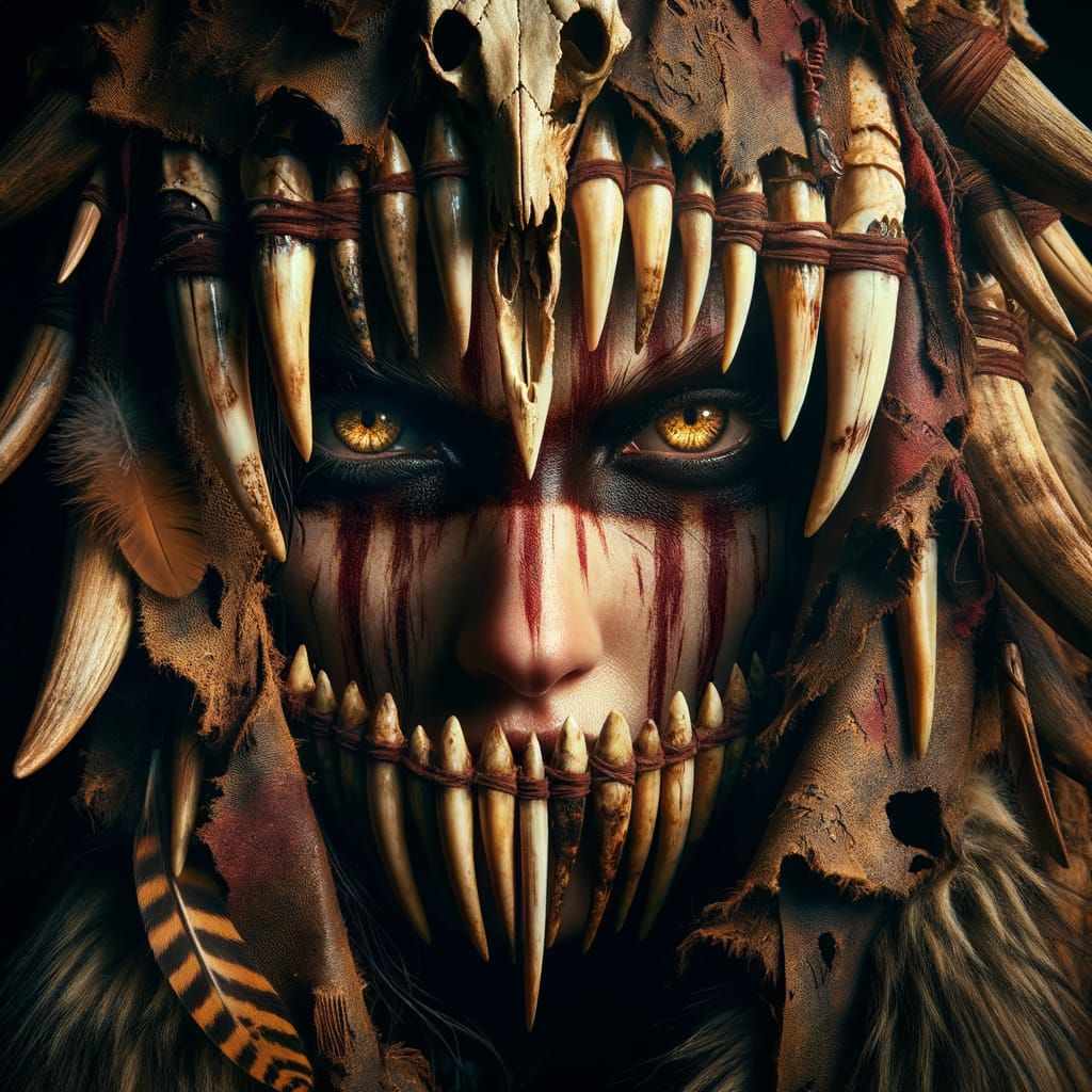 Pagan Oracle with Cow Teeth Veil in Borre Style