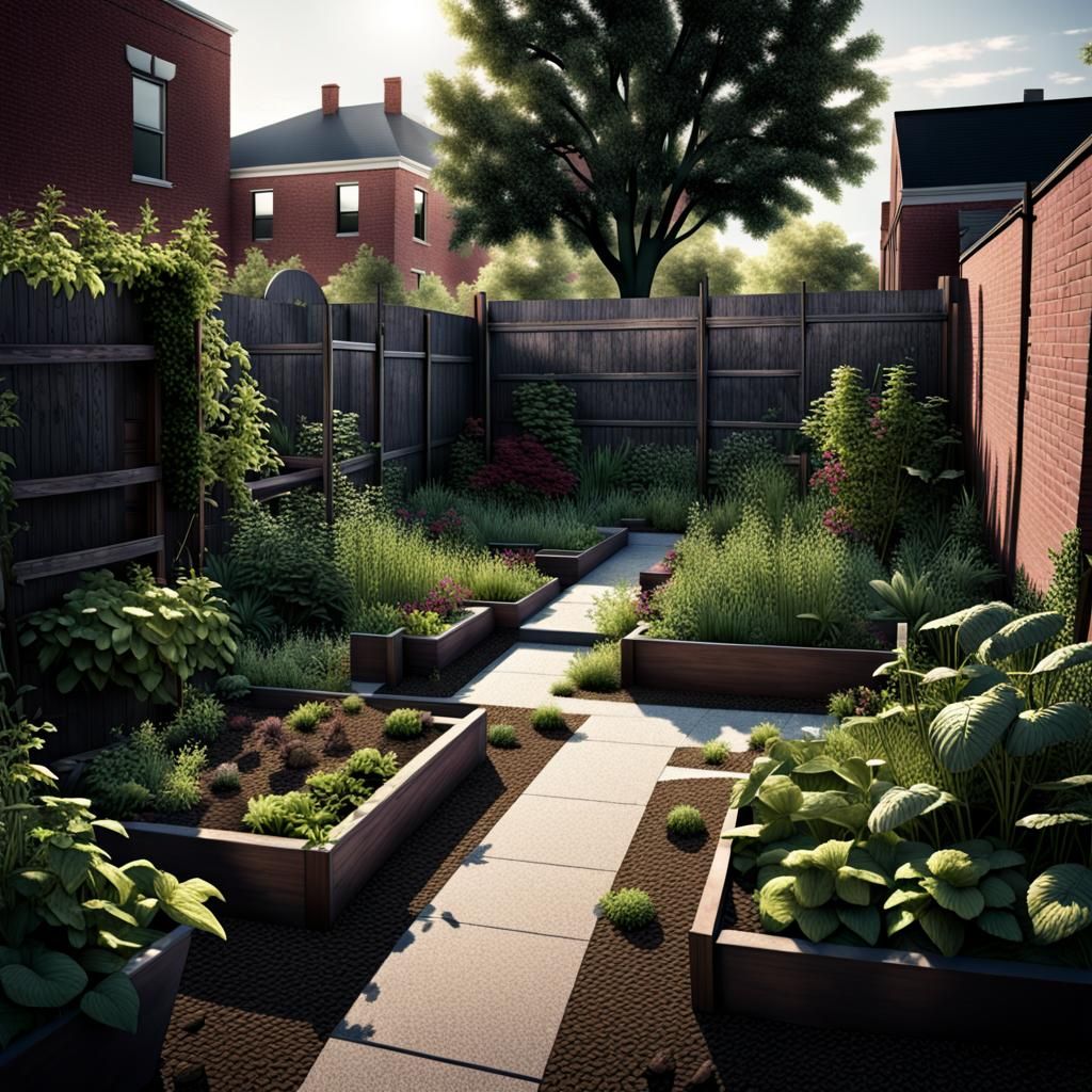Urban Garden in High Contrast Style