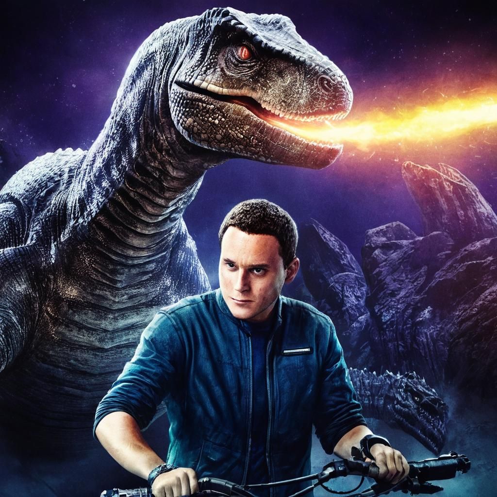 Charging Mosasaurus in Open Water