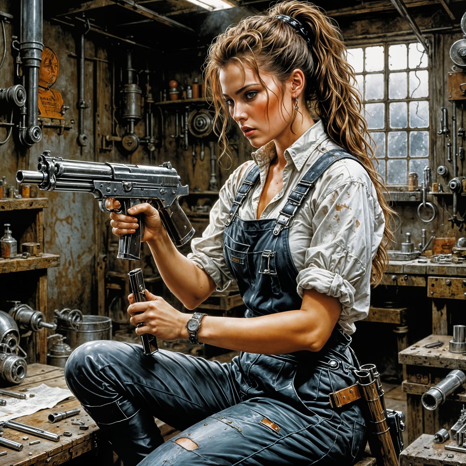 Gritty Workshop Goddess Polishes Chrome Masterpiece