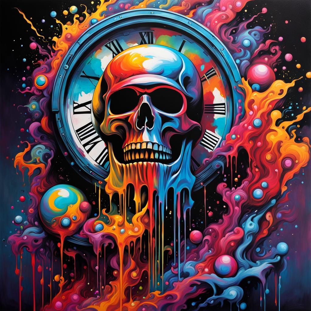 Lord of Time: Graffiti Street Art in Splash Style