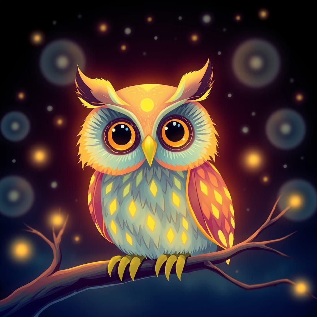 Glowing Luscious Owl