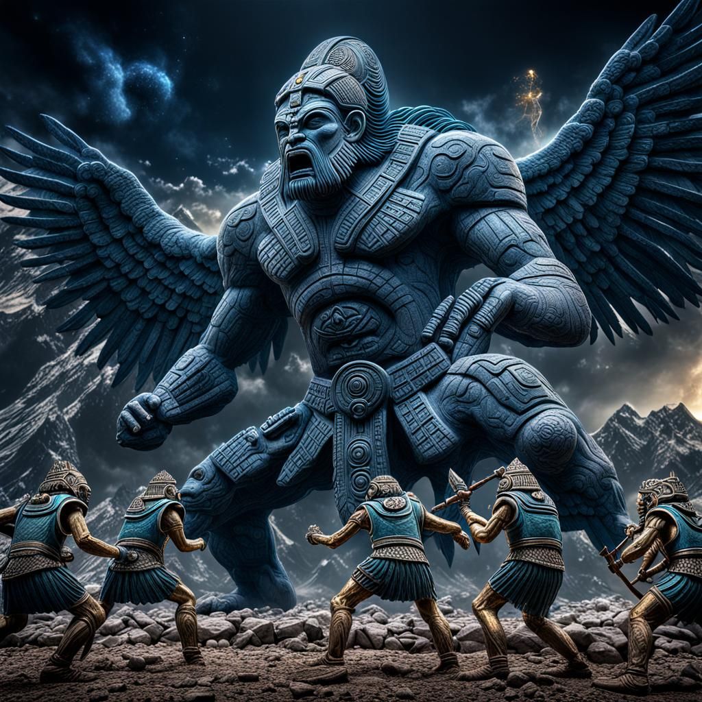 Epic Battle for Earth in Hyperrealistic Style