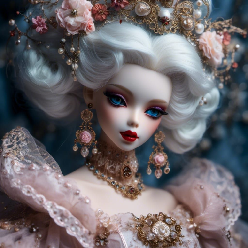 <lora:Dolls alike:1.0>, Marie Antoinette ball-jointed doll, ...