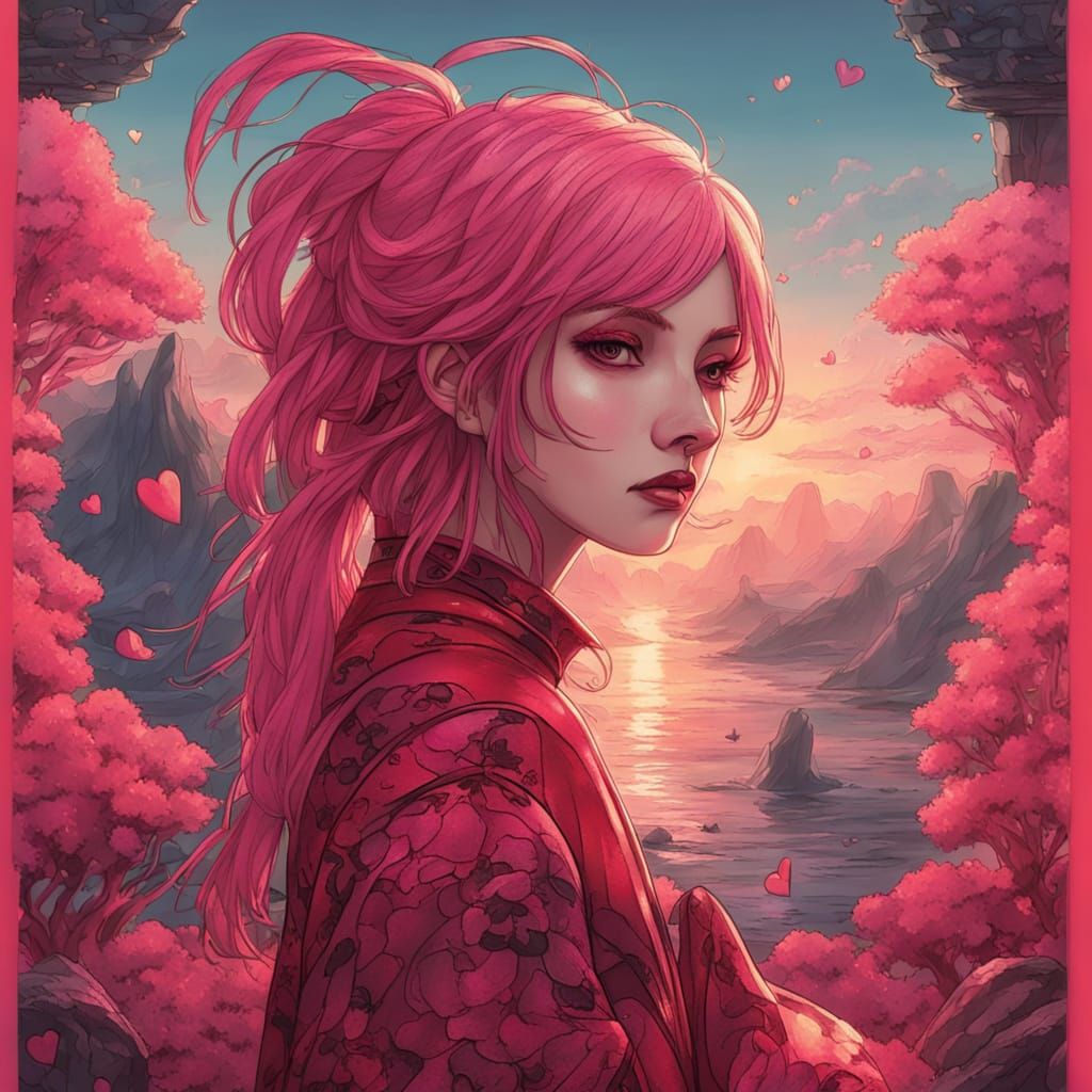 Chibified Venus in a Seductive Valentine's Day Pose