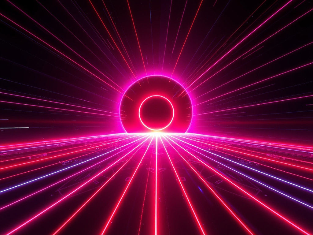 Cosmic Cyberpunk Spectacle of Light
