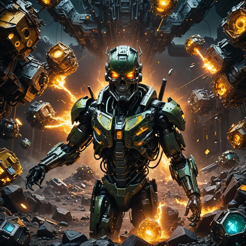 Detailed Magnetic Rev9 Terminator Concept Art