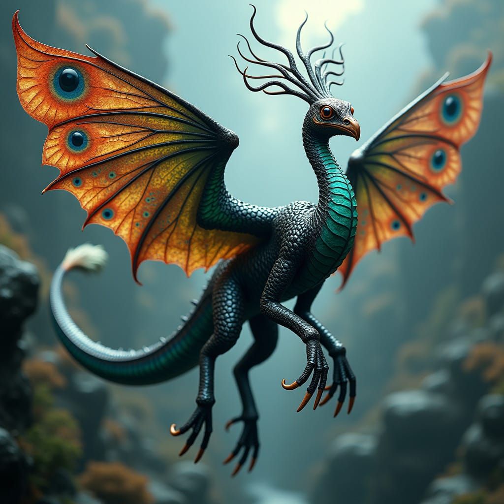 Vibrant, Hyperreal Dream Creature Unveiled