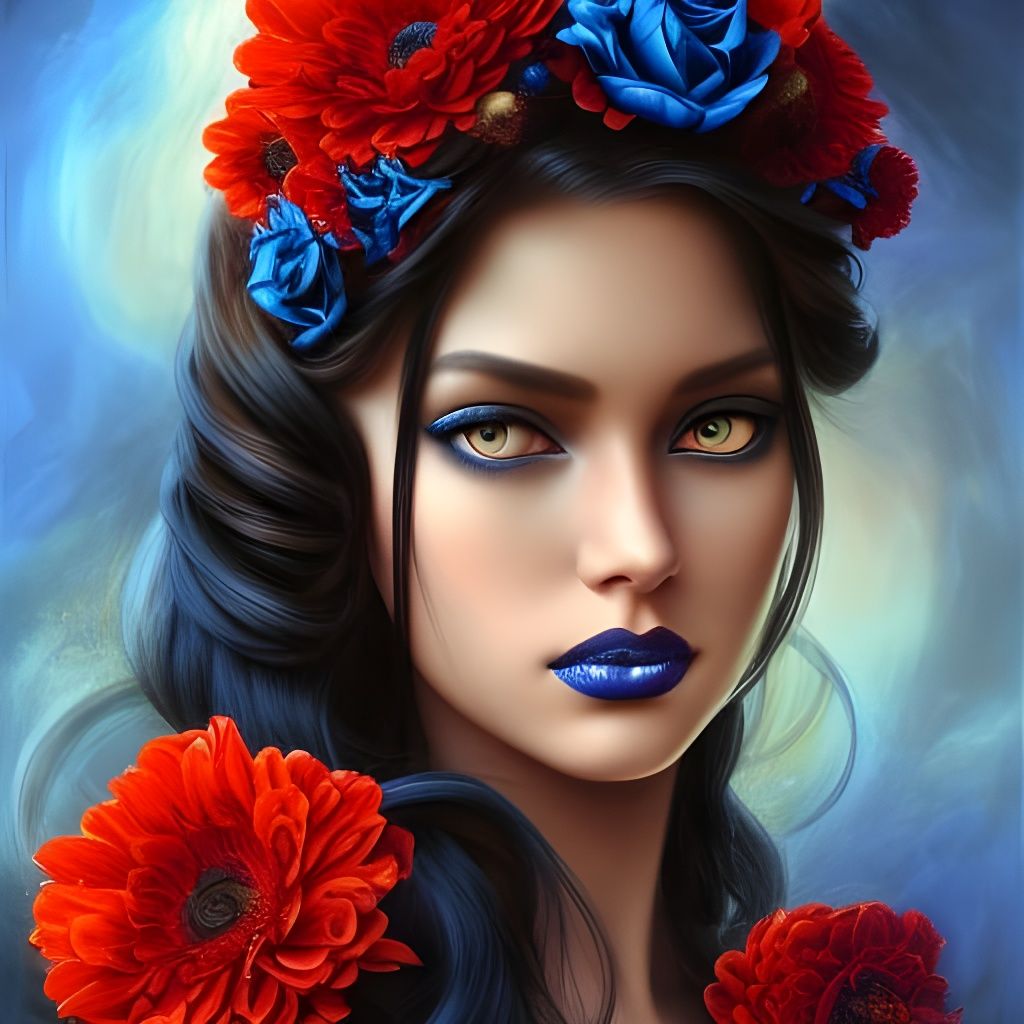 Neovictorian Beauty in Artgerm and Malczewski Style