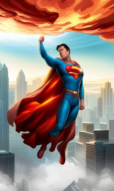Superman Legacy Poster in Comic Book Style