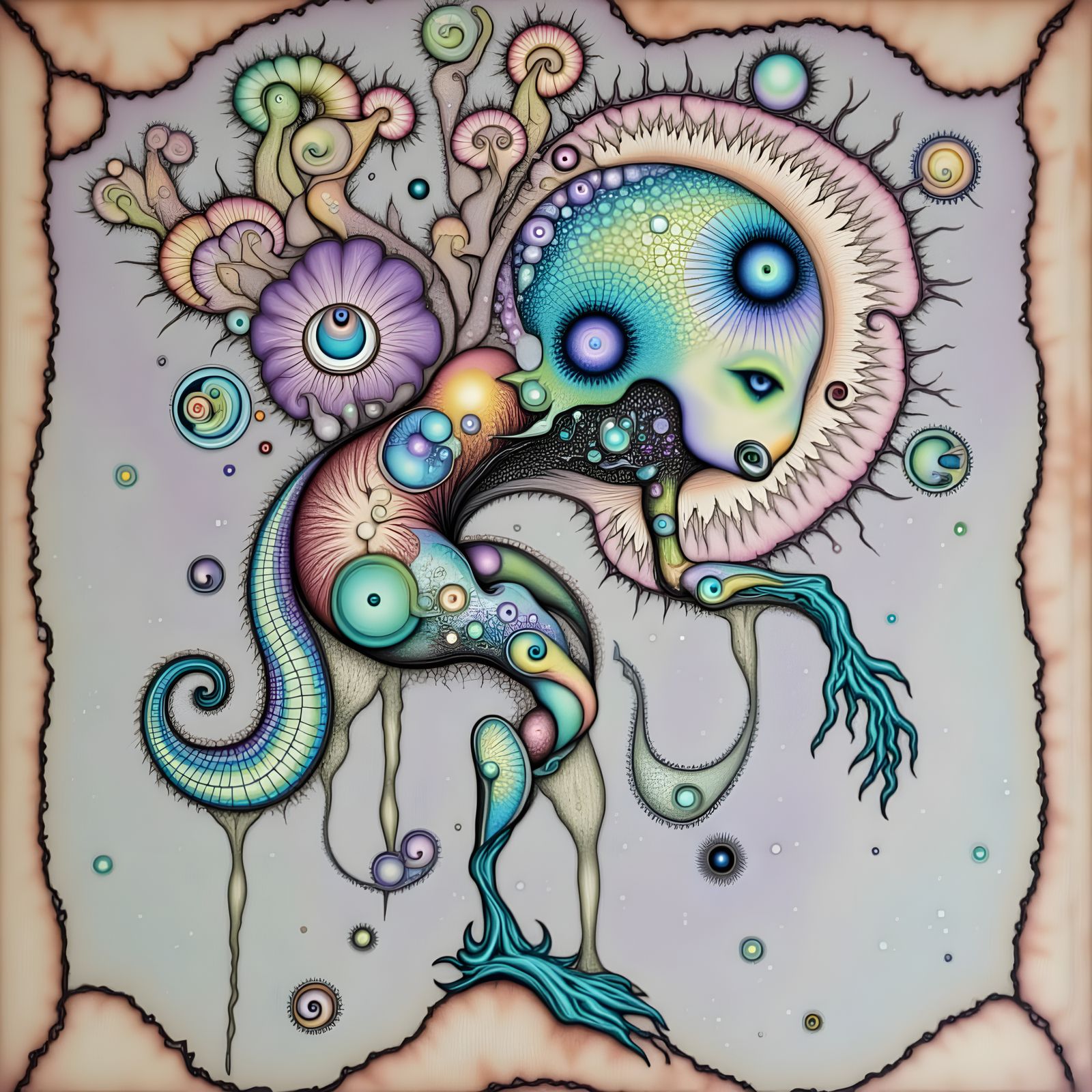 Intricate Hybrid Creatures in a Mosaic Game World