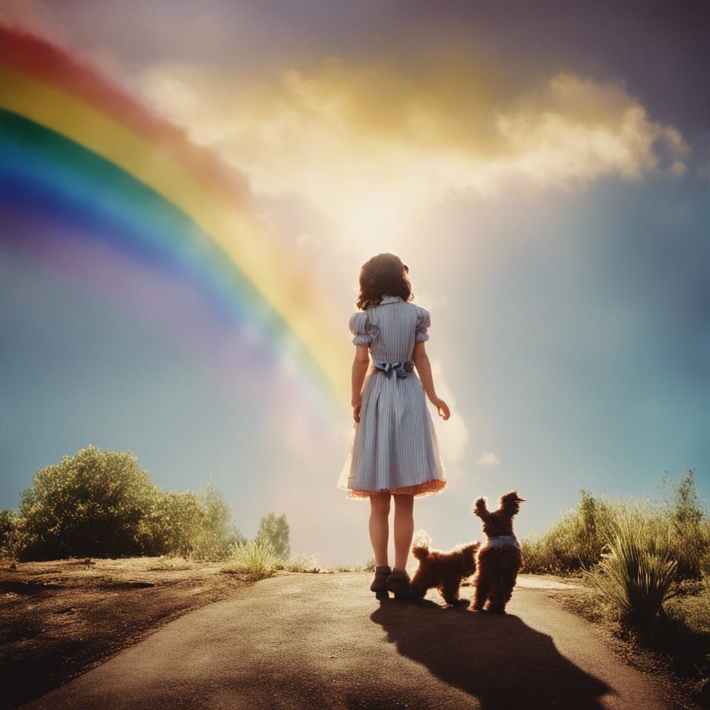 Dorothy and Toto Over the Rainbow in Oz