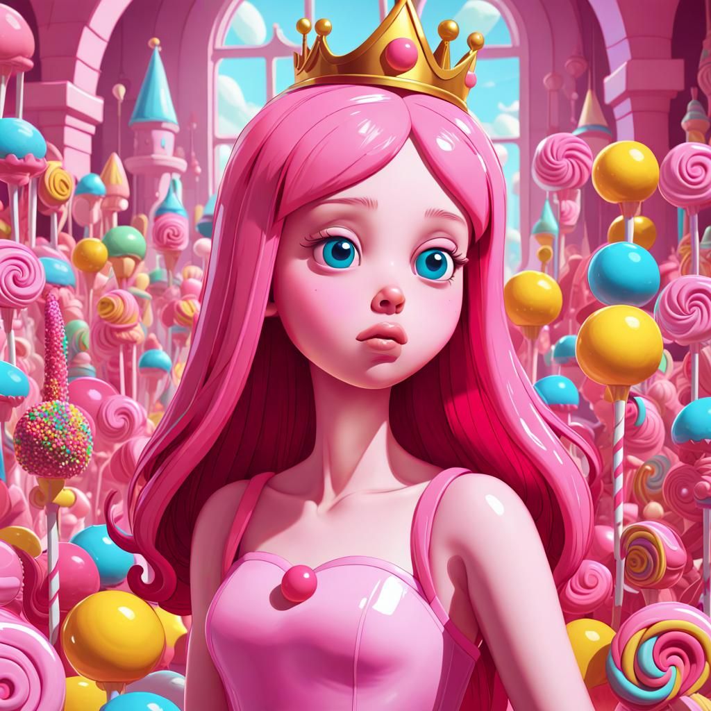 Princess Bubblegum in Candy Kingdom: Candyland Art