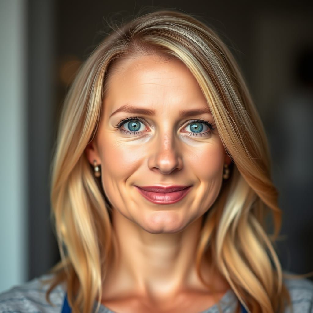 a typical blonde woman